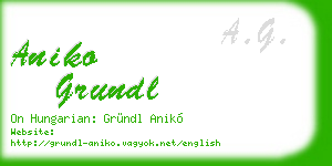 aniko grundl business card